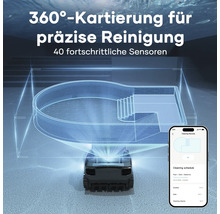 Aiper Scuba X1 Pro Max Poolroboter für Pools bis zu 300 m², kabellose Reinigung von Boden und Wänden, Wasserlinie und Wasseroberfläche, 32.000 l/h Durchflussrate, Akkulaufzeit 300 Minuten für die Bodenreinigung , 600 Minuten für die Oberflächenreinigung