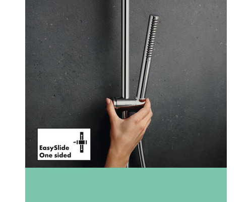 Handbrause an Duschstange mit EasySlide Funktion