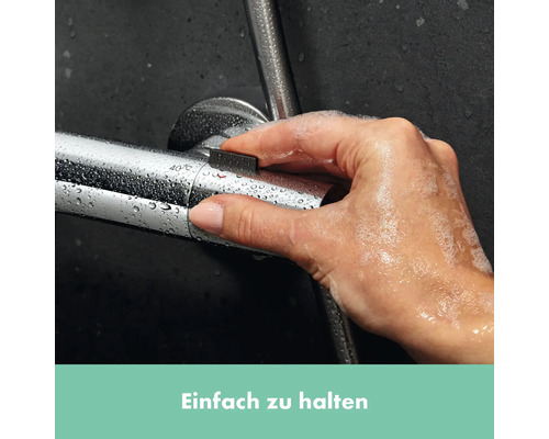 Hand betätigt Duscharmatur zur Temperatureinstellung