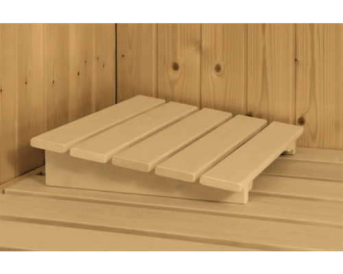 Fußstütze aus Holz für Sauna