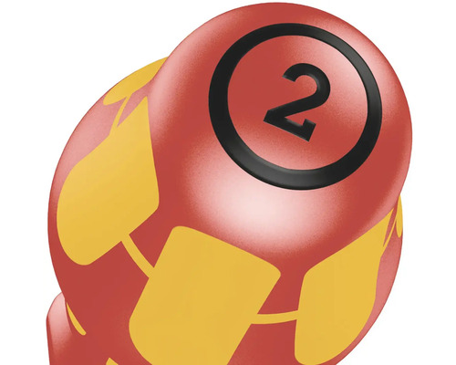 Kugel mit der Zahl 2 für eine Kugelkette