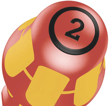 Kegelkugel mit der Nummer 2 für Kegelbahnen
