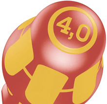 Detailaufnahme von einem Verbindungsklemmendeckel mit der Aufschrift 4,0