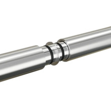 Metallrohr mit Dichtungsringen