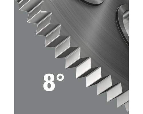 Sägeblatt mit 8 Grad Winkel