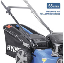 Rasenmäher mit 65 Liter Fangkorb und Füllstandsanzeige