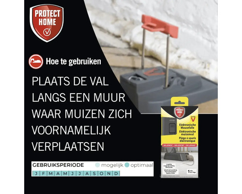 Elektronische Mausefalle mit Gebrauchs- und Anwendungsanleitung
