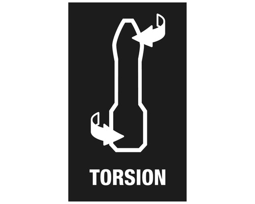 Torsionssymbol für Werkzeuge