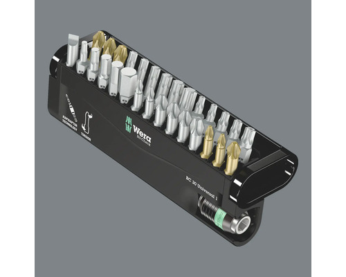 Wera Bit-Check mit verschiedenen Schrauberbits und Bithalter