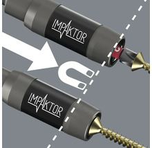 Darstellung der magnetischen Schraubenhalterfunktion von Wera Impaktor