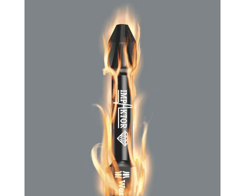 Wera Impaktor Schrauberbit mit Flammen