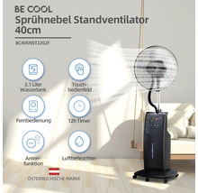 Standventilator BC40SNST2202F Ø 40 cm 90 W Kunststoff schwarz