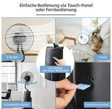 Standventilator BC40SNST2202F Ø 40 cm 90 W Kunststoff schwarz