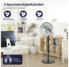 Stand- und Tischventilator 2in1 Ø 40 cm 50W Bluepalm schwarz