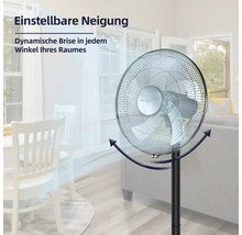 Stand- und Tischventilator 2in1 Ø 40 cm 50W Bluepalm schwarz