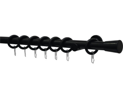 Gardinenstange mit Ringen und Haken