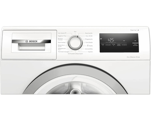 Bosch Waschmaschine der Serie 4 mit Programmwähler und digitaler Anzeige