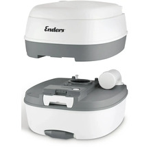 Enders Campingtoilette aus Kunststoff, zerlegt dargestellt