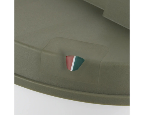 Symbol für die Mülltrennung auf einem Abfallbehälter