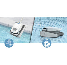 Poolreinigungsroboter im Einsatz zur automatischen Poolreinigung