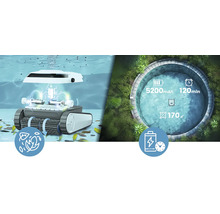Poolreinigungsroboter mit Akku und Reinigungsfunktion für Blätter