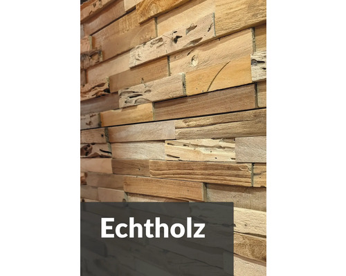 Wandpaneel aus Echtholz