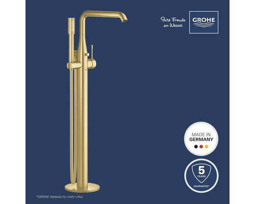 Freistehende Grohe Badewannenarmatur mit Handbrause