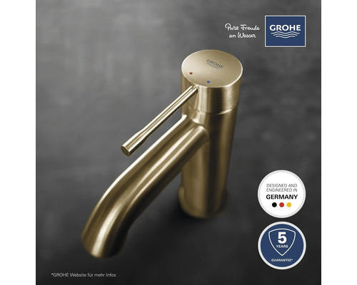 Goldfarbener Waschtisch Einhebelmischer von Grohe