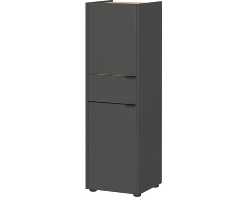 Hochschrank mit zwei Türen und Griffen