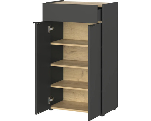 Schrank mit Schublade, Türen und Einlegeböden