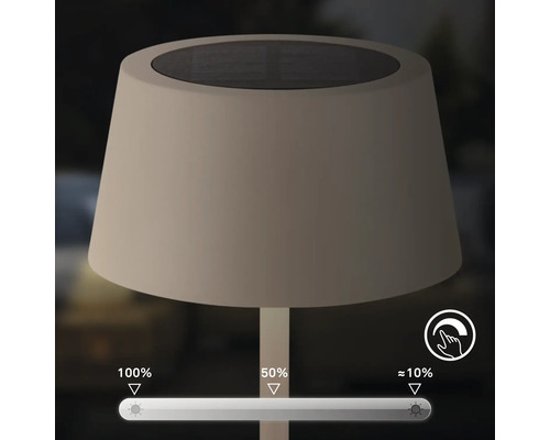 Tischleuchte mit Dimmfunktion zur Einstellung der Lichtintensität
