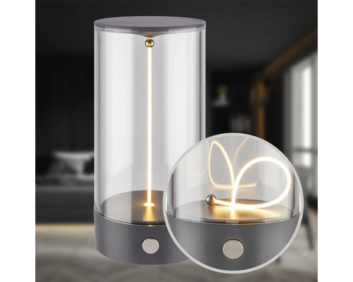 Dekorative Tischleuchte mit LED-Leuchtelement