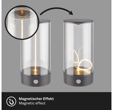 Dekorative Tischleuchte mit magnetischem Effekt