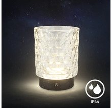 Dekorative Tischleuchte aus Glas mit Schutzart IP44