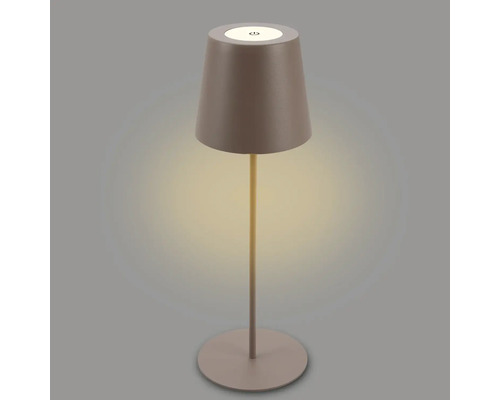 Aufsicht einer Tischlampe mit Lampenschirm und Fuß