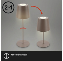 Höhenverstellbare 2-in-1 Tischleuchte
