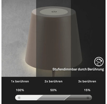 Tischleuchte mit Stufendimmerfunktion durch Berührung