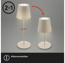 Höhenverstellbare 2-in-1 Tischleuchte