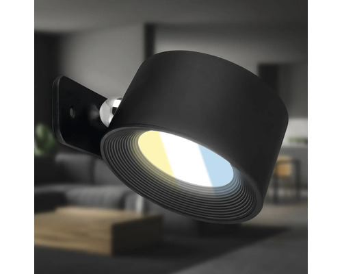 Schwarze Wandleuchte