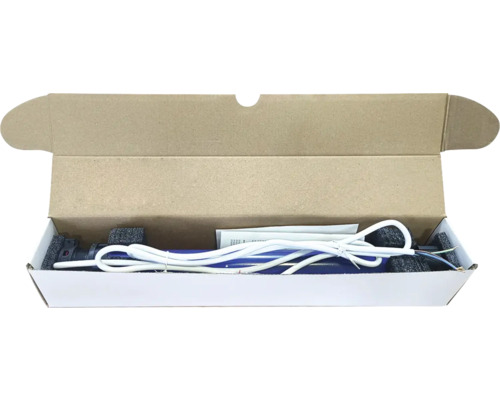 Rollladenmotor mit Kabel in einer Verpackung