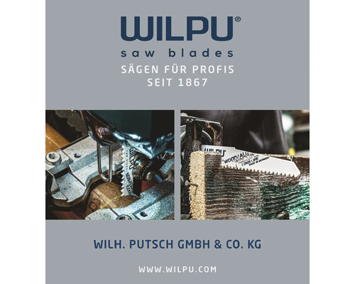 Wilpu Sägeblätter für Profis im Einsatz beim Sägen von Werkstücken