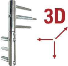 Dreidimensional verstellbares Türband
