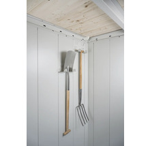 Gerätehaus Biohort Neo 1B Standardtür 236 x 180 cm silber-metallic