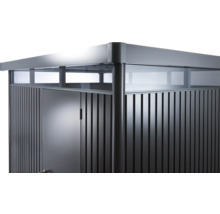 Gartenhaus Biohort HighLine Gr. H6 Einzeltür 314,3 x 314,3 silber-metallic