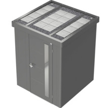 Gerätehaus Biohort Neo 2D Doppeltür 348 x 236 cm silber-metallic