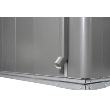 Gerätehaus Biohort Neo 2D Doppeltür 348 x 236 cm silber-metallic