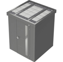 Gerätehaus Biohort Neo 3D Doppeltür 347,5 x 291,5 cm quarzgrau-metallic