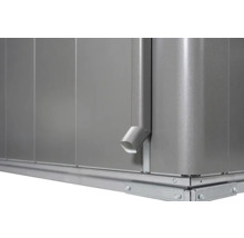 Gerätehaus Biohort Neo 3D Doppeltür 347,5 x 291,5 cm quarzgrau-metallic