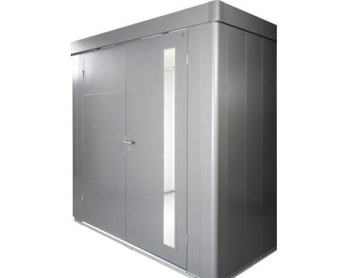 Metall Gerätehaus mit Doppeltür und Fenster