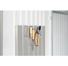 Gartenhaus Biohort AvantGarde Eco A7 Standardtür 260 x 300 cm silber-metallic